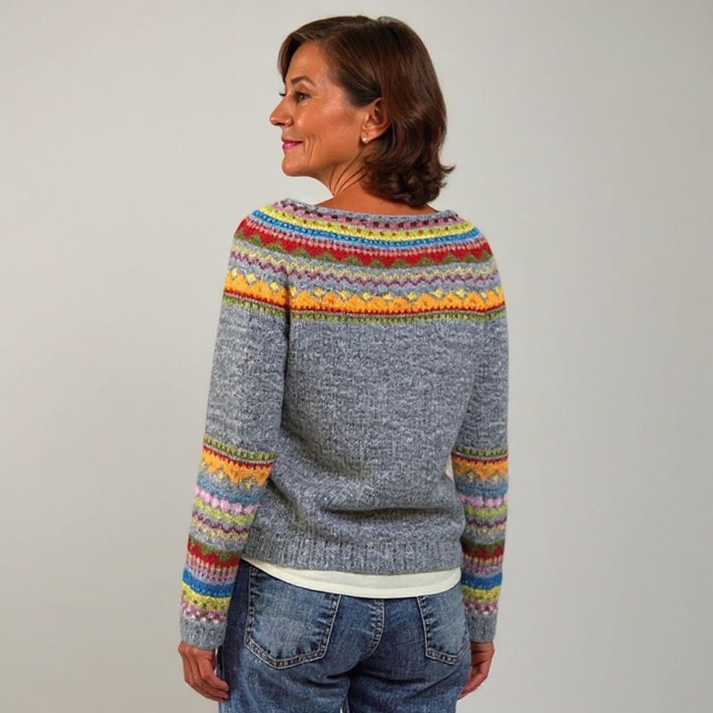 Nadine – Patterned Knit Sweater