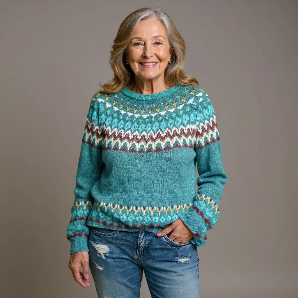 Sheila – Fair Isle Knit Sweater