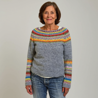 Nadine – Patterned Knit Sweater
