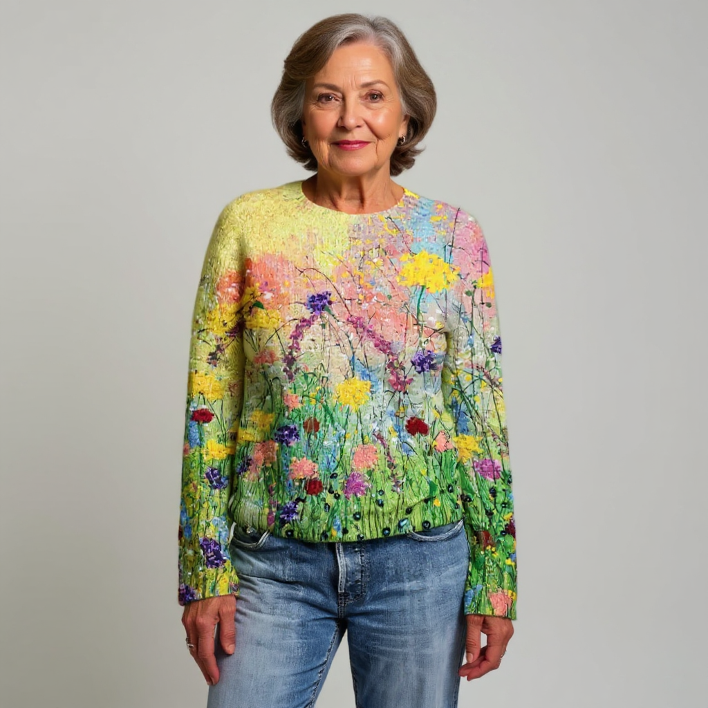 Rosemarie – Wildflower Print Long Sleeve Top