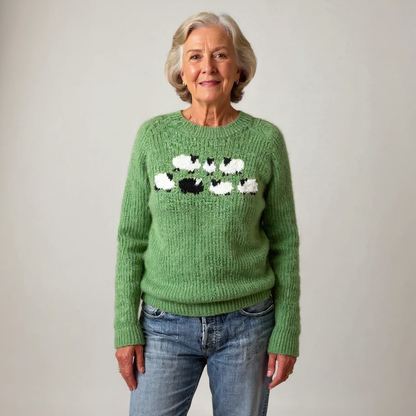 Ruby – Whimsical Sheep Knit Sweater