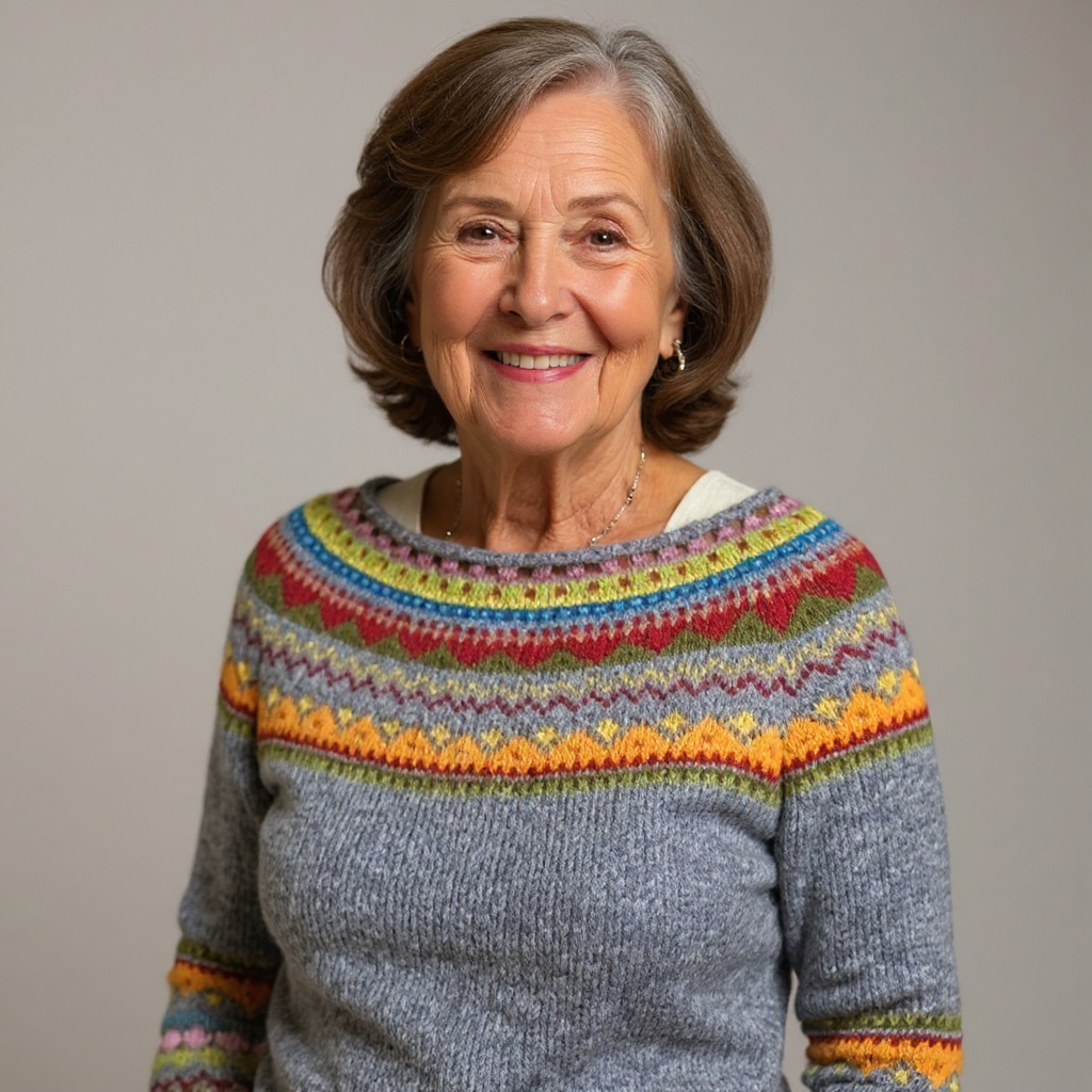 Nadine – Patterned Knit Sweater