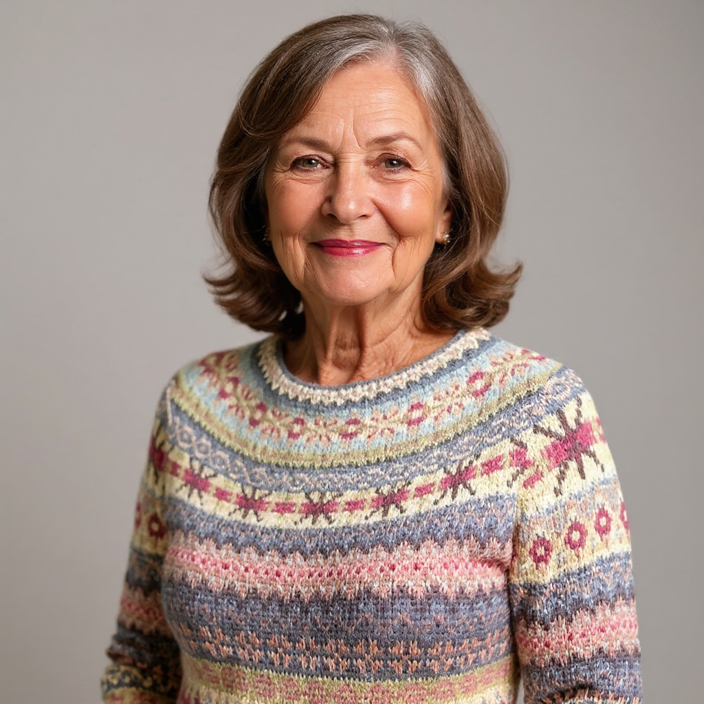 Amy – Fair Isle Knit Sweater