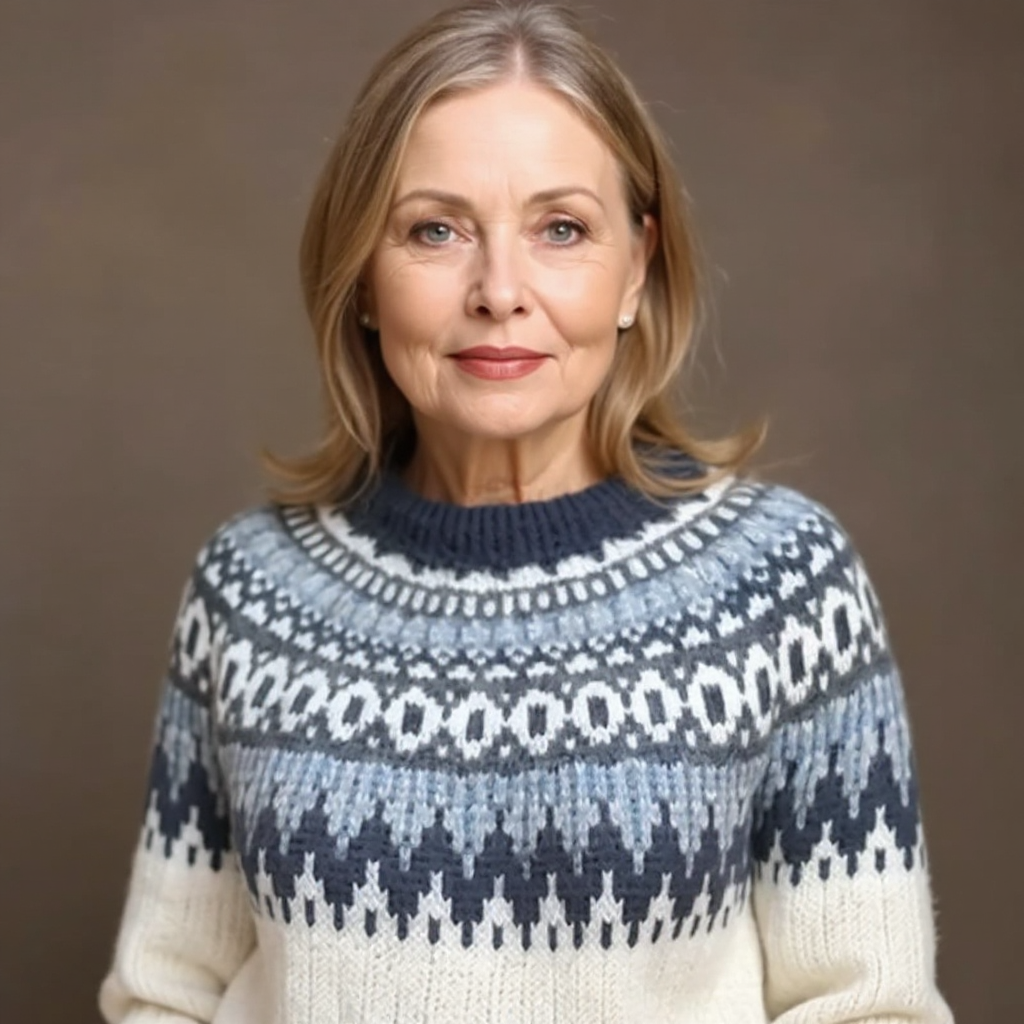 Kimberly – Nordic Fair Isle Knit Sweater