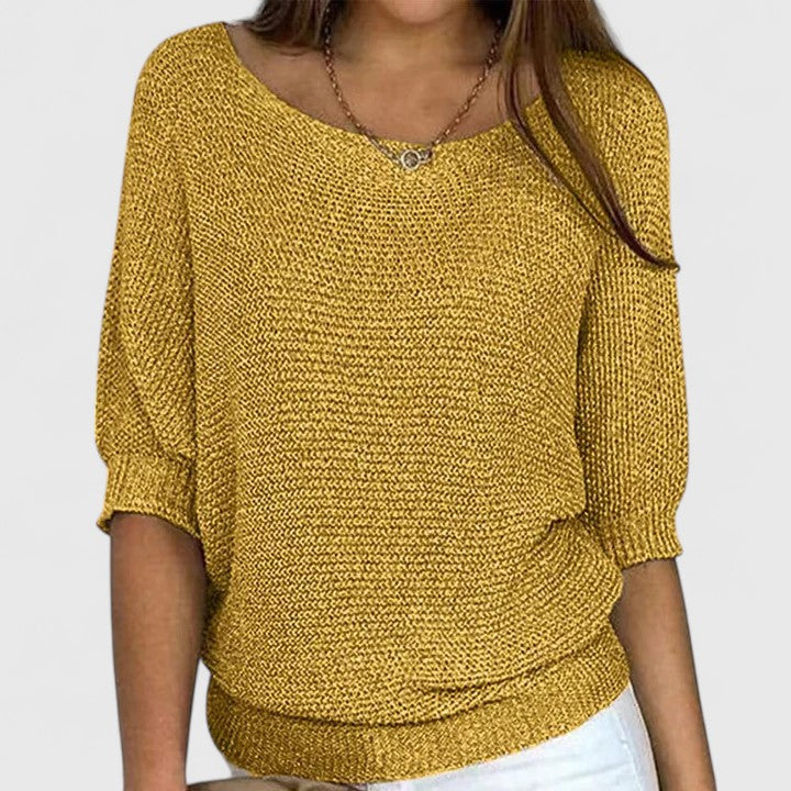 Yvonne – Relaxed Knit Batwing Pullover