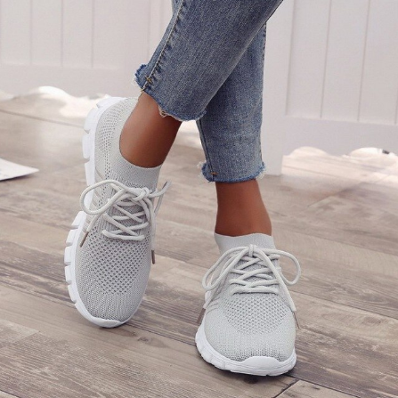 Evangeline – Lightweight Lace-Up Comfort Sneakers