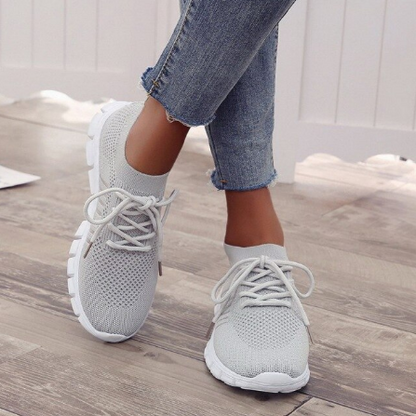 Evangeline – Lightweight Lace-Up Comfort Sneakers