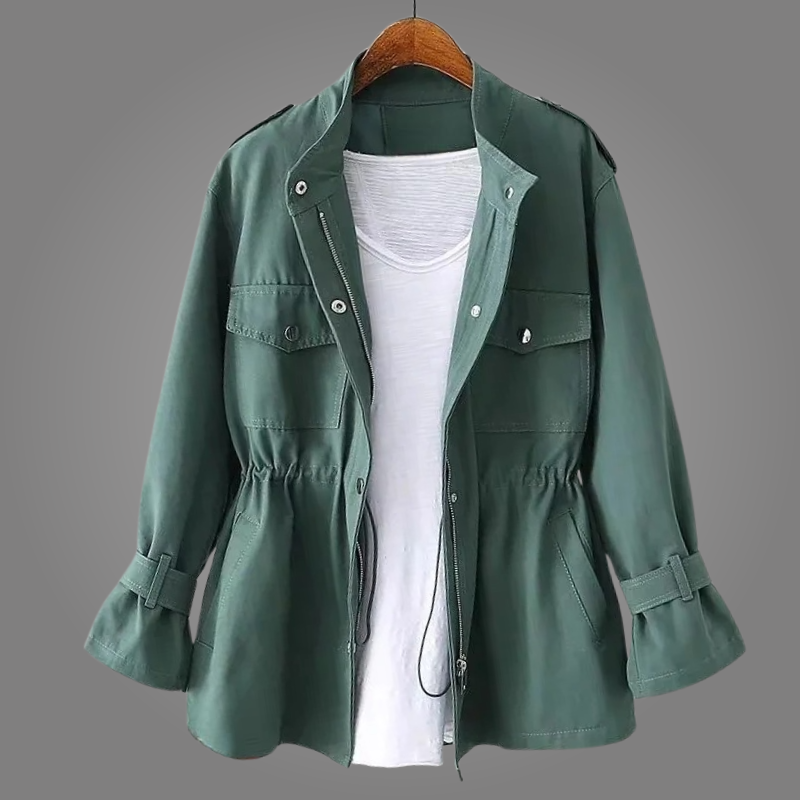 Wendy – Cinched Waist Utility Jacket