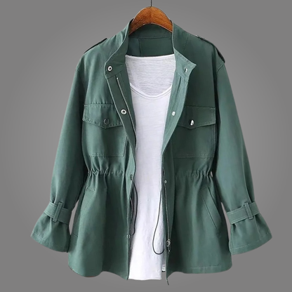 Wendy – Cinched Waist Utility Jacket