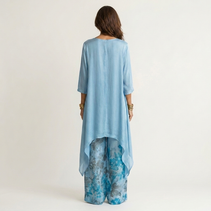 Joyce – Asymmetric Tunic and Wide-Leg Pants Set