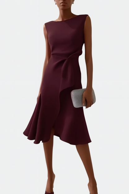 Nora | Draped Asymmetric Midi