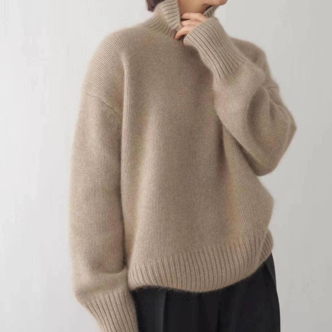 Kari – Oversized Turtleneck Knit Sweater
