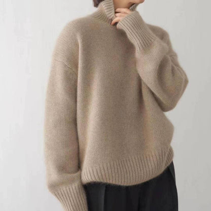 Kari – Oversized Turtleneck Knit Sweater
