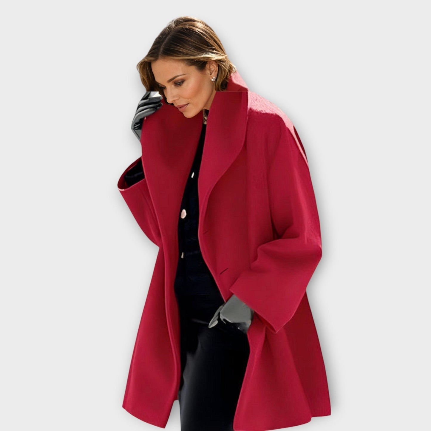 Georgette – Oversized Lapel Coat