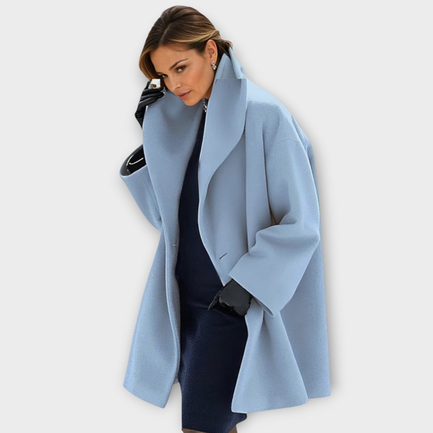 Georgette – Oversized Lapel Coat