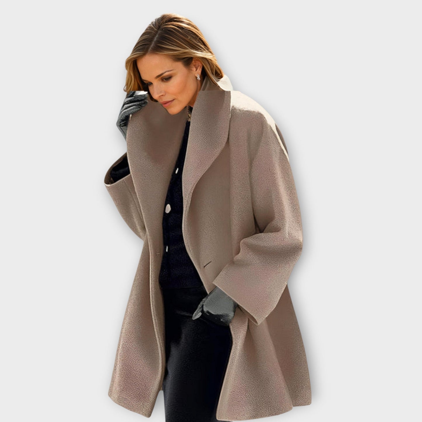 Georgette – Oversized Lapel Coat