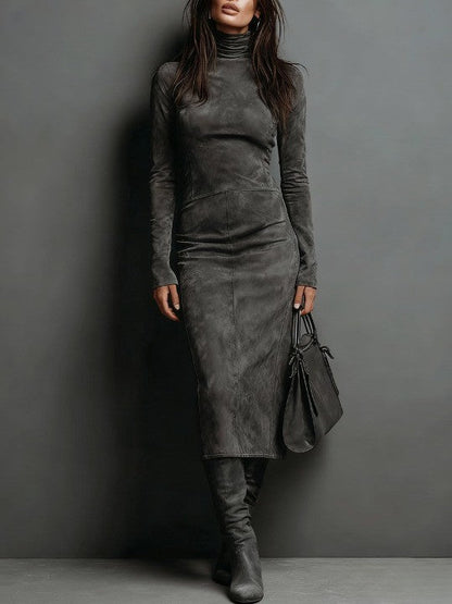 Judy – Turtleneck Bodycon Midi Dress