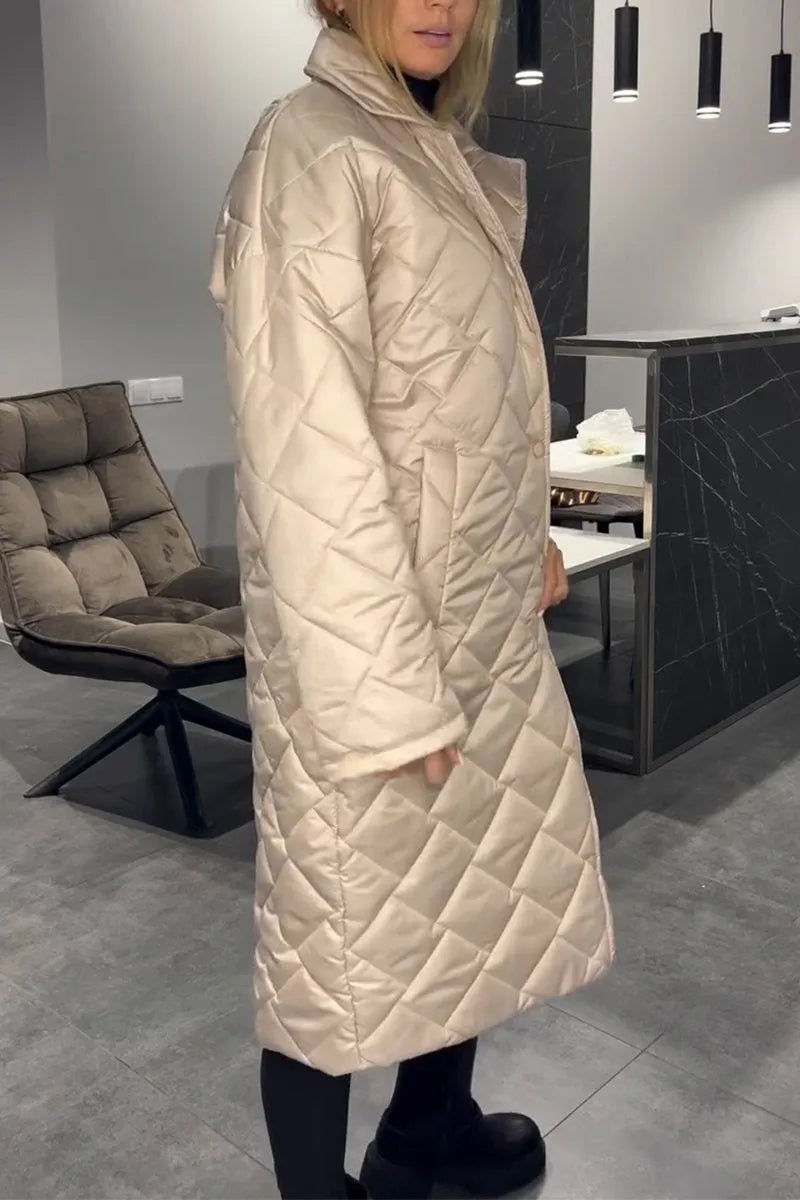 Eunice – Quilted Longline Padded Coat
