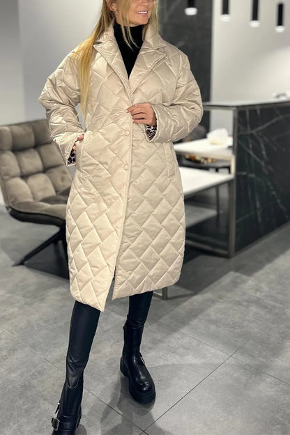Eunice – Quilted Longline Padded Coat
