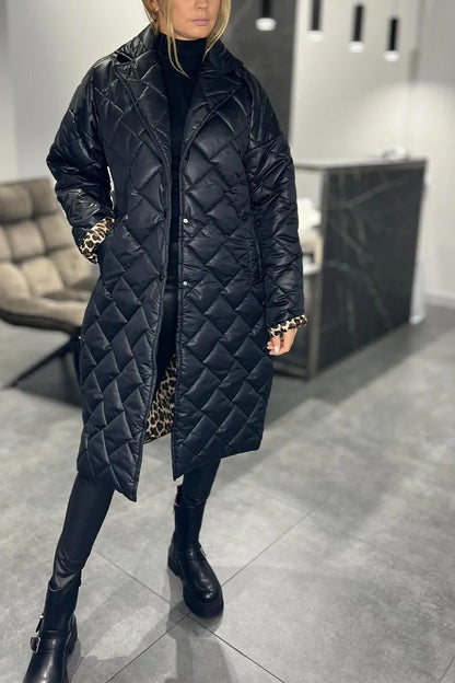 Eunice – Quilted Longline Padded Coat