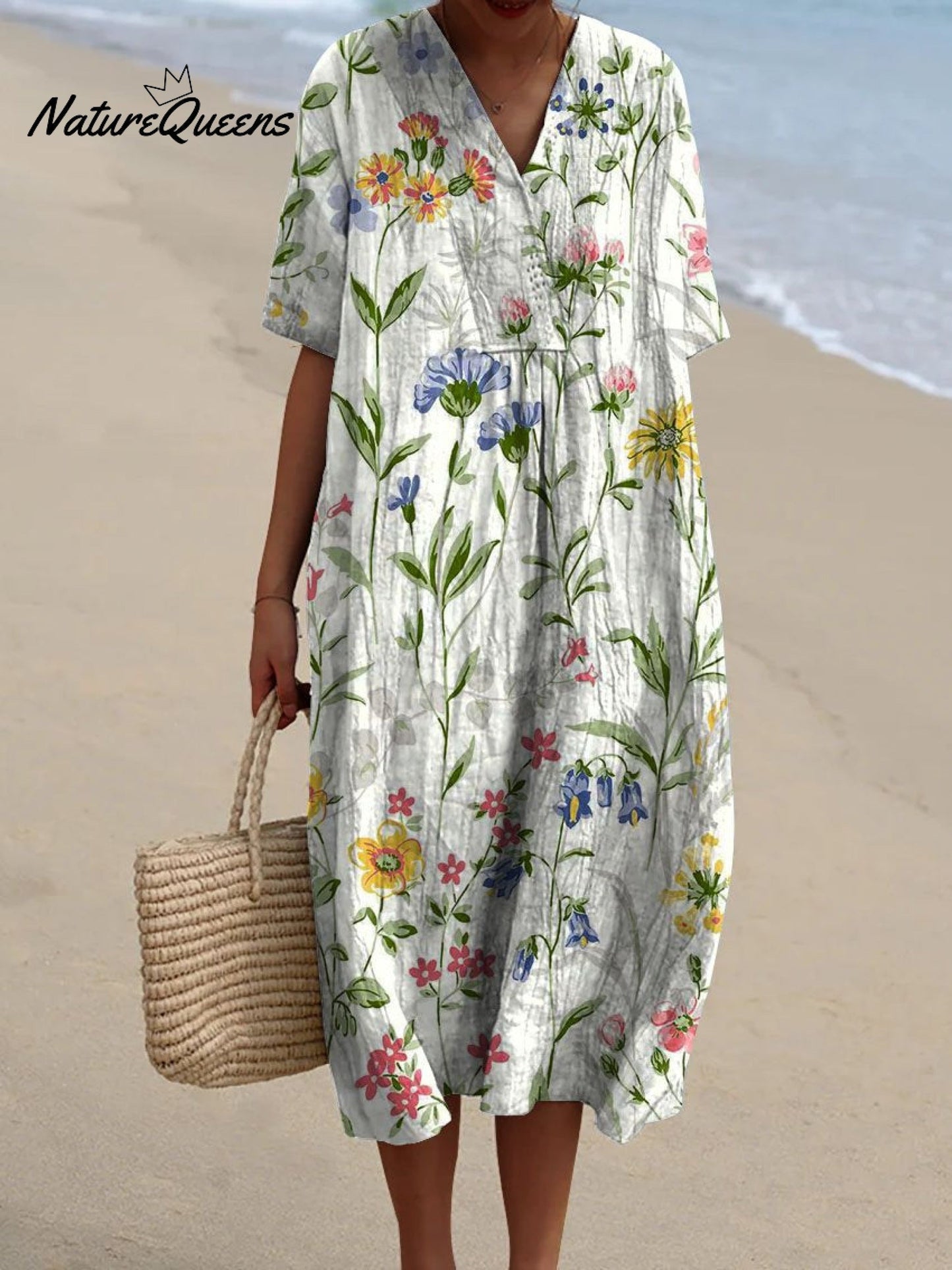 Royalty | Vintage Floral Casual Flowing Dress