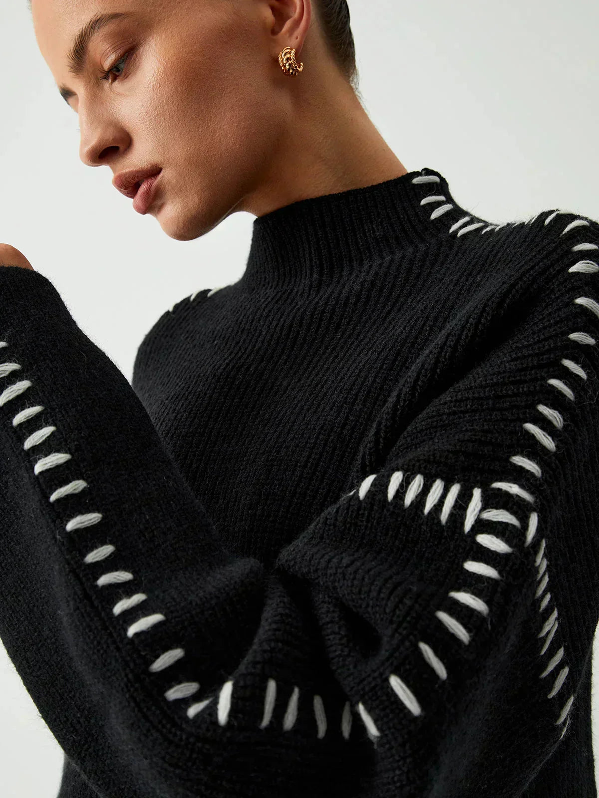 Delilah – Oversized Ribbed Knit Sweater