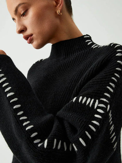 Delilah – Oversized Ribbed Knit Sweater