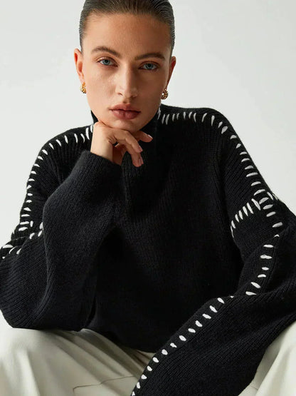 Delilah – Oversized Ribbed Knit Sweater