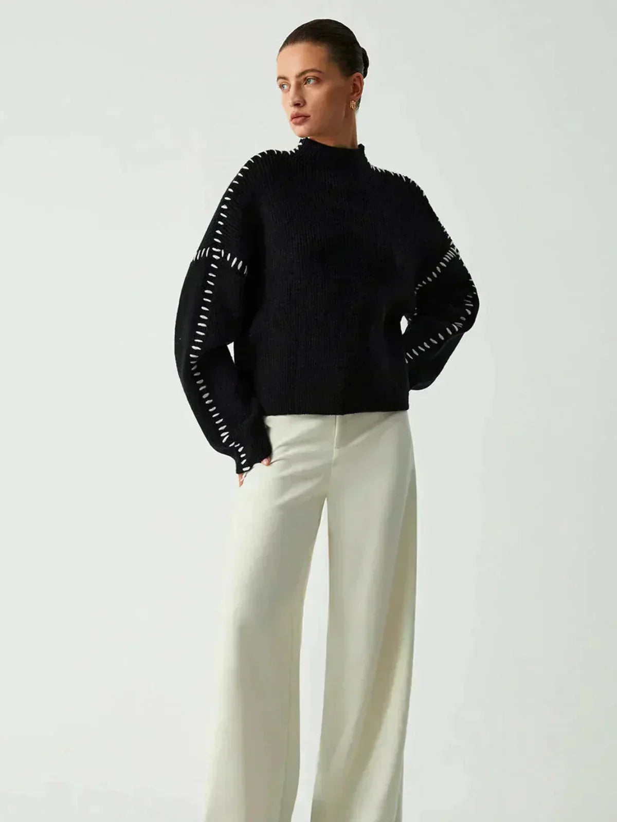 Delilah – Oversized Ribbed Knit Sweater