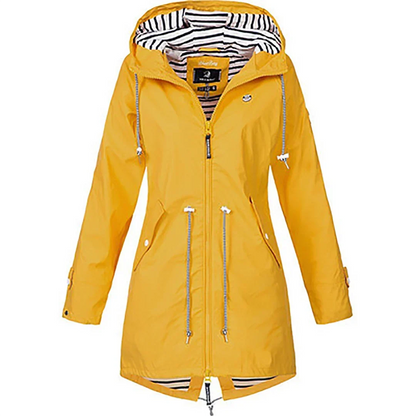 Ida – Hooded Rain Jacket with Drawstring Waist