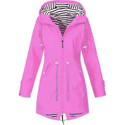 Ida – Hooded Rain Jacket with Drawstring Waist