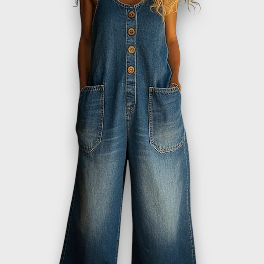 Kathleen – Relaxed Denim Overalls
