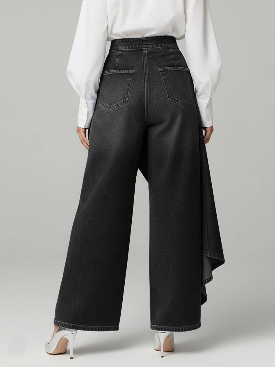 Carleen – High-Waist Wide-Leg Denim Jeans