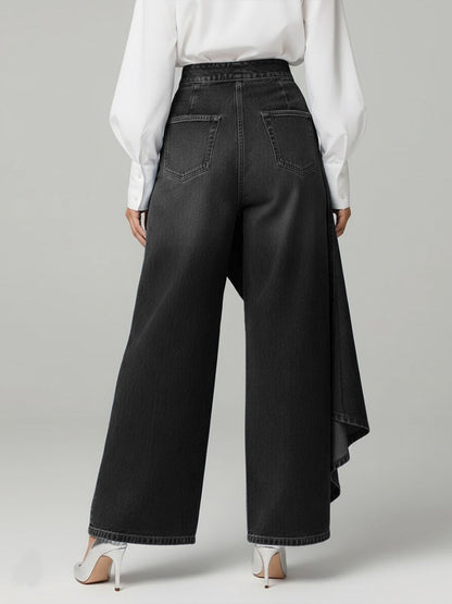 Carleen – High-Waist Wide-Leg Denim Jeans