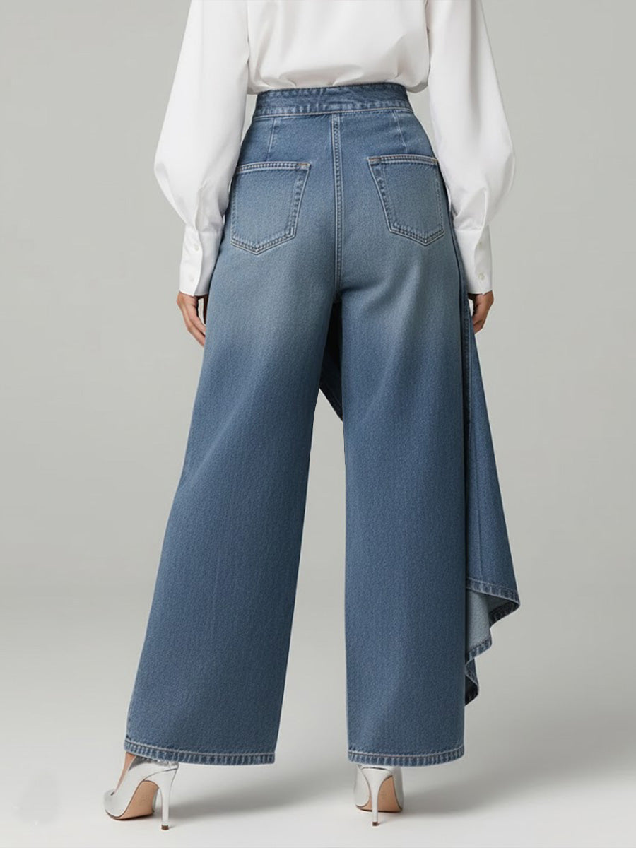 Carleen – High-Waist Wide-Leg Denim Jeans