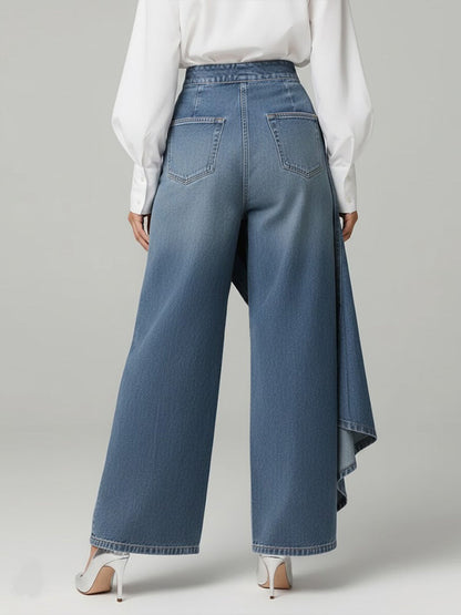Carleen – High-Waist Wide-Leg Denim Jeans