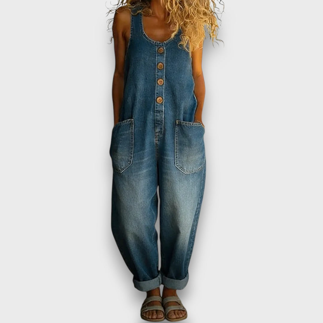 Kathleen – Relaxed Denim Overalls