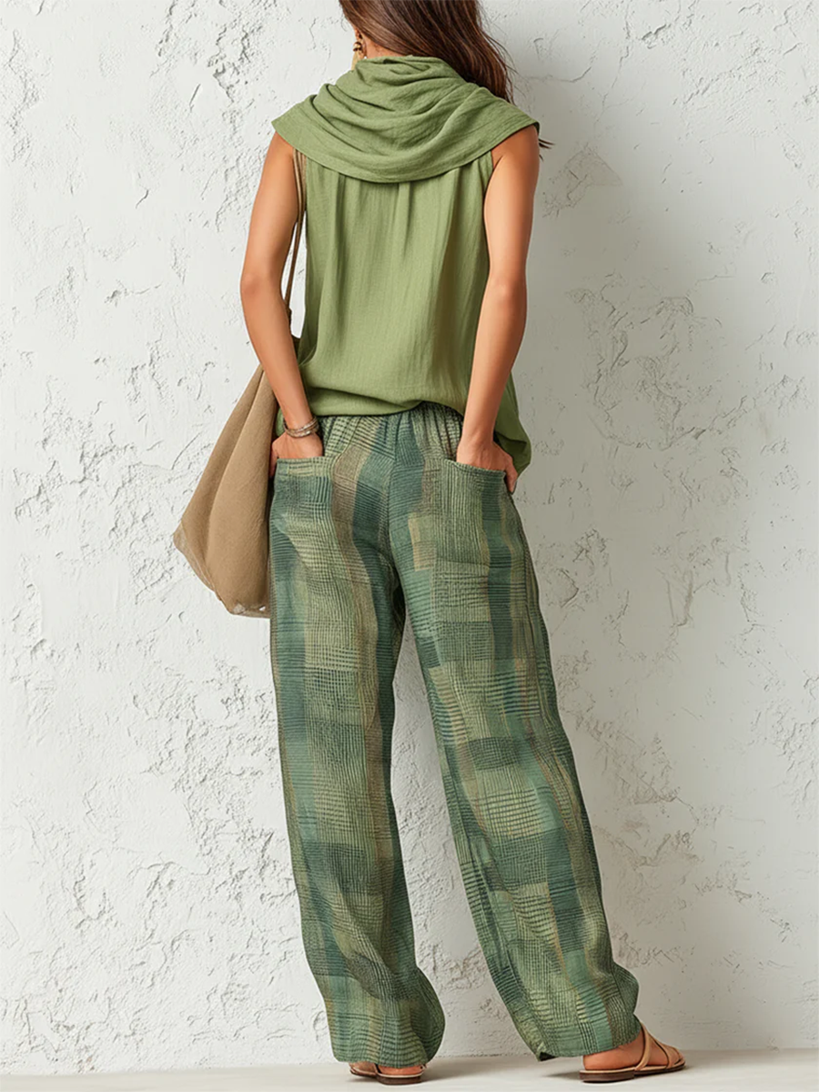 Willa – Sleeveless Top and Wide-Leg Pants Set