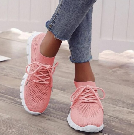Evangeline – Lightweight Lace-Up Comfort Sneakers