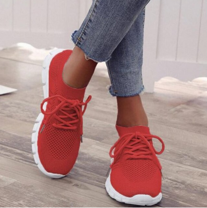 Evangeline – Lightweight Lace-Up Comfort Sneakers