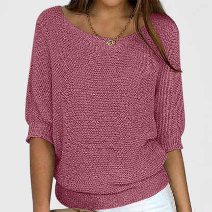 Yvonne – Relaxed Knit Batwing Pullover