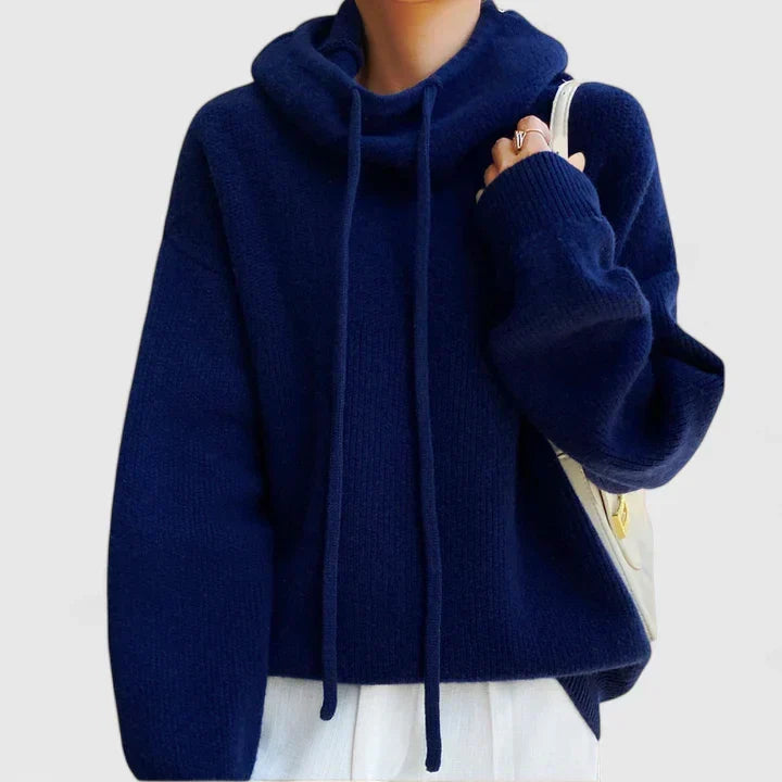 Peggy – Relaxed Knit Hooded Pullover