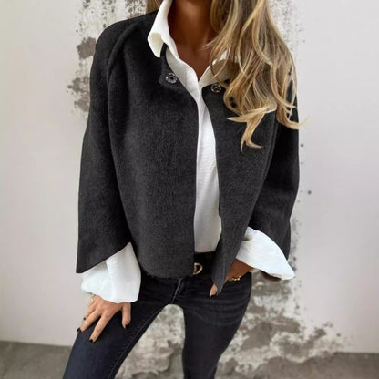 Rachelle – Cropped Button-Front Cardigan