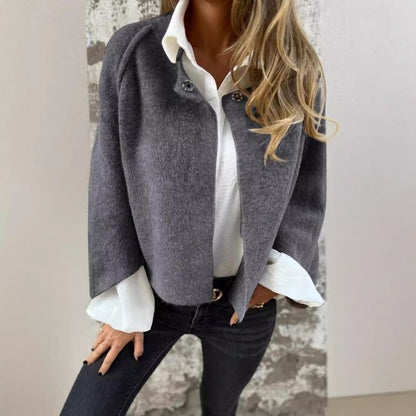 Rachelle – Cropped Button-Front Cardigan