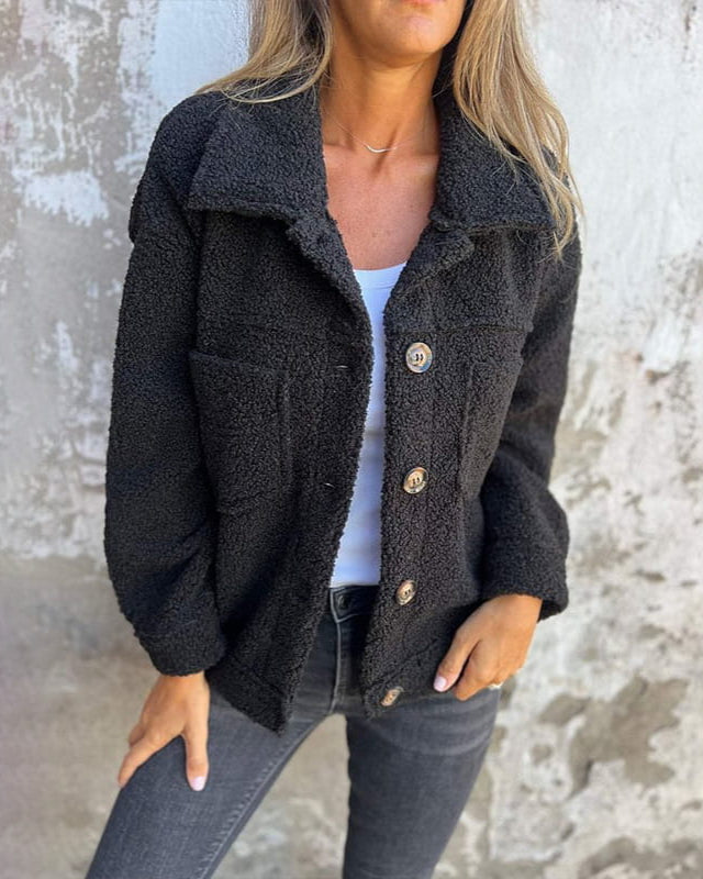 Rae – Cozy Teddy Shacket Jacket
