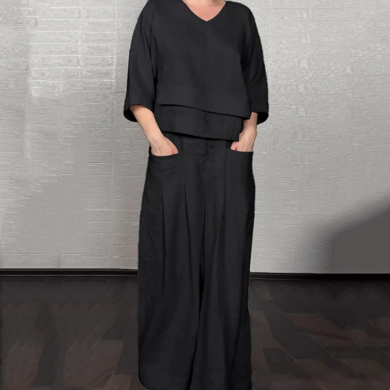 Margarita – Relaxed Wide-Leg Two-Piece Set