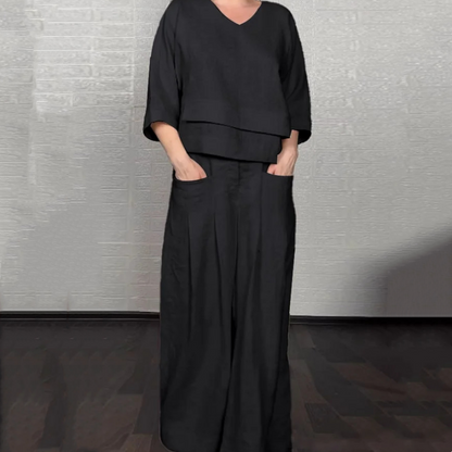 Margarita – Relaxed Wide-Leg Two-Piece Set