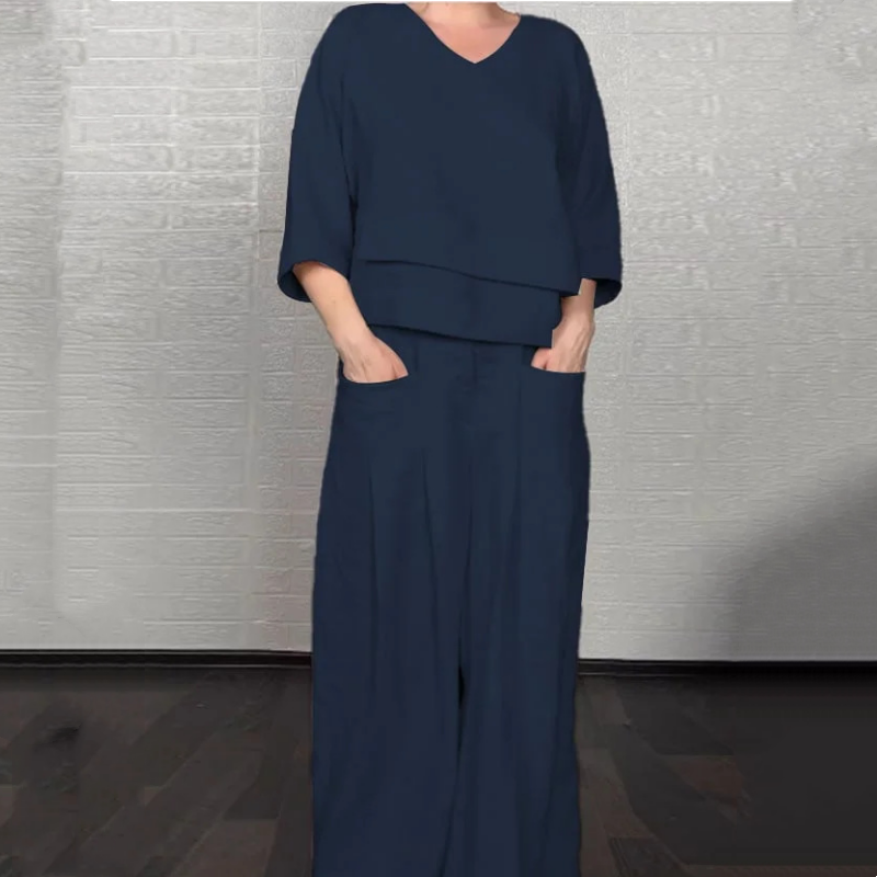 Margarita – Relaxed Wide-Leg Two-Piece Set