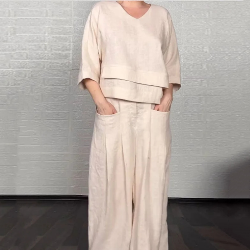 Margarita – Relaxed Wide-Leg Two-Piece Set