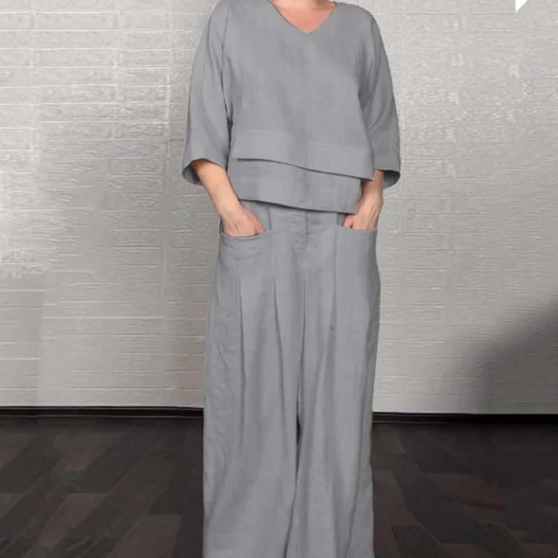 Margarita – Relaxed Wide-Leg Two-Piece Set